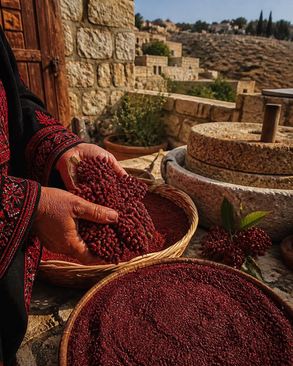 مراحل إنتاج السماق